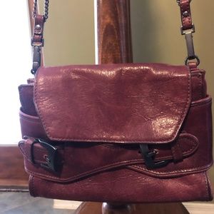 Kooba small red crossbody purse